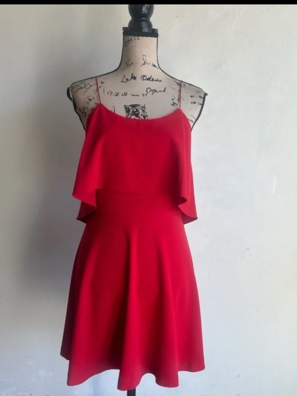 Alice + Olivia Kipp Mini Red Dress Size 4